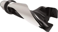 Allied Machine and Engineering - Series 32, 32 to 35mm Diam, 40mm Diam Straight Shank with Flange, Straight Flute Spade Drill - 105mm Max Depth, 157.7mm Body Length, 227.7mm OAL, Standard Length, Through Coolant - Apex Tool & Supply