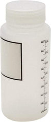 Dynalon Labware - 1,000 mL Wide-Mouth Bottle - Polypropylene, Translucent, 8.2" High x 3-1/2" Diam, 65mm Cap - Apex Tool & Supply
