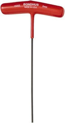 Bondhus - 2mm Hex, T-Handle Cushion Grip, Hex Key - 9" OAL, Metric System of Measurement - Apex Tool & Supply
