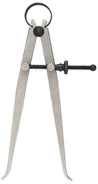 General - 10 Inch Leg, Steel, Bright Finish, Inside Caliper - Apex Tool & Supply