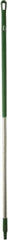 Vikan - 59 x 1-1/4" Aluminum Squeegee Handle - European Threaded Connection, Green - Apex Tool & Supply