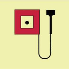 NMC - 6" Long x 6" Wide, Pressure-Sensitive Vinyl Safety Sign - Square, 0.004" Thick, Use for Marine Application - Apex Tool & Supply