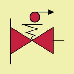 NMC - 6" Long x 6" Wide, Rigid Plastic Safety Sign - Square, 0.05" Thick, Use for Marine Application - Apex Tool & Supply