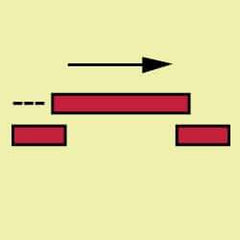 NMC - 6" Long x 6" Wide, Pressure-Sensitive Vinyl Safety Sign - Square, 0.004" Thick, Use for Marine Application - Apex Tool & Supply