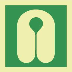 NMC - 6" Long x 6" Wide, Rigid Plastic Safety Sign - Square, 0.05" Thick, Use for Marine Application - Apex Tool & Supply