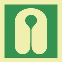 NMC - 6" Long x 6" Wide, Rigid Plastic Safety Sign - Square, 0.05" Thick, Use for Marine Application - Apex Tool & Supply