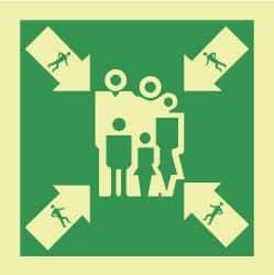 NMC - 6" Long x 6" Wide, Rigid Plastic Safety Sign - Square, 0.05" Thick, Use for Marine Application - Apex Tool & Supply