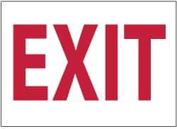 NMC - Exit, Aluminum Exit Sign - 10" Wide x 7" High - Apex Tool & Supply