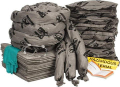 Brady SPC Sorbents - 55 Gal Capacity Universal Spill Kit - 55 Gal No Container Included - Refill Only - Apex Tool & Supply