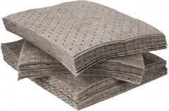 Brady SPC Sorbents - 17 Gal Capacity per Package, Universal Pad - 17" Long x 15" Wide, Gray, Polypropylene - Apex Tool & Supply