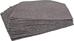 Brady SPC Sorbents - 34 Gal Capacity per Package, Universal Pad - 17" Long x 15" Wide, Gray, Polypropylene - Apex Tool & Supply