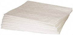 Brady SPC Sorbents - 30 Gal Capacity per Package, Oil Only Pad - 19" Long x 15" Wide, White, Polypropylene - Apex Tool & Supply