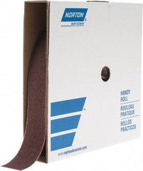 Norton - 2" x 50 Yd 40 Grit Aluminum Oxide Cloth Roll - Coarse Grade, X Weighted Backing - Apex Tool & Supply