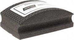Norton - Medium Grade, 120 Grit, Diamond Hand Pad - Black, 2-1/8" Wide x 3-1/2" Long x 1-1/2" Thick, Nonwoven - Apex Tool & Supply