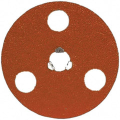 Norton - 5" Disc Diam, 50 Grit, Ceramic Alumina Quick Change Disc - Type S Attaching System, Coated, Coarse Grade - Apex Tool & Supply