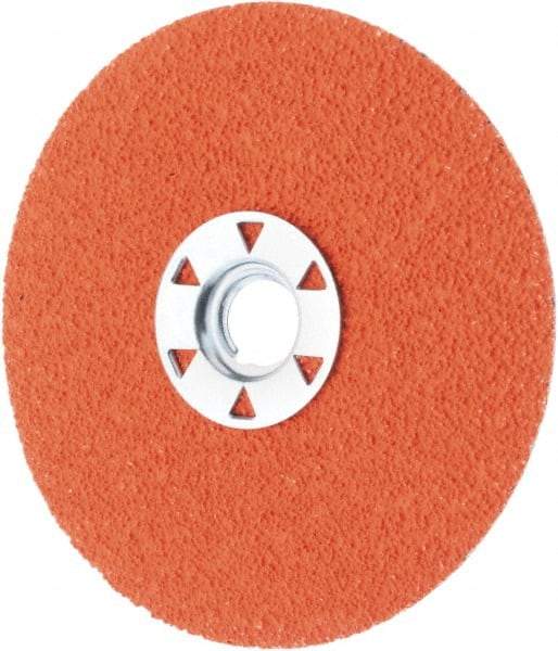 Norton - 4-1/2" Diam 5/8-11 Threaded Hole 36 Grit Fiber Disc - Very Coarse Grade, Ceramic Alumina - Apex Tool & Supply