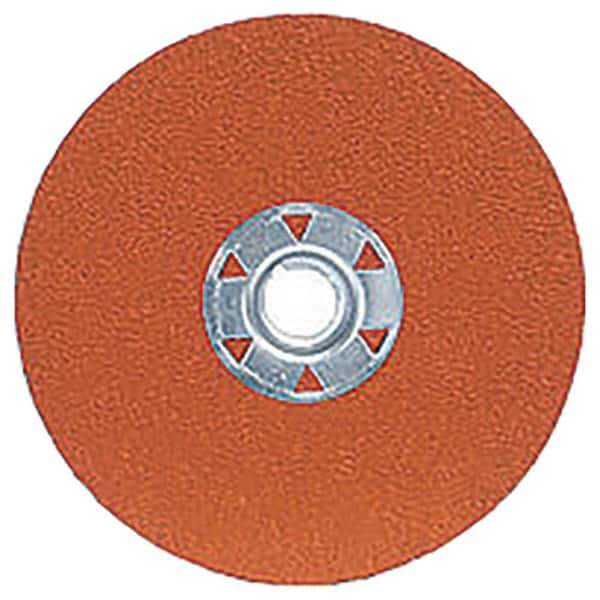 Norton - 5" Diam 5/8-11 Threaded Hole 24 Grit Fiber Disc - Very Coarse Grade, Ceramic Alumina - Apex Tool & Supply