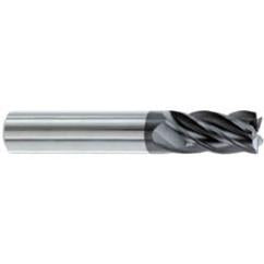 3/8" Dia. - 1/2" LOC - 2" OAL - .015-.020 Radius 5 FL Carbide S/E HP End Mill-AlTiN - Apex Tool & Supply