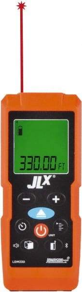Johnson Level & Tool - 0.05 m to 100.58 m, Laser Distance Finder - 2 AAA Alkaline Batteries, Accurate to 1/16 Inch - Apex Tool & Supply