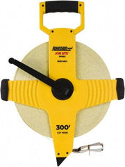 Johnson Level & Tool - 300' x 1/2" Tape Measure - 1/8" (Face) & 1/10" (Back) Graduation, Inch Graduation Style - Apex Tool & Supply