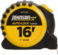 Johnson Level & Tool - 16' x 1" Tape Measure - 1/16" Graduation, Inch Graduation Style - Apex Tool & Supply