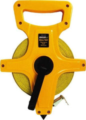 Johnson Level & Tool - 100' x 1/2" Tape Measure - 1/8" & 1mm Graduation, Inch/Metric Graduation Style - Apex Tool & Supply