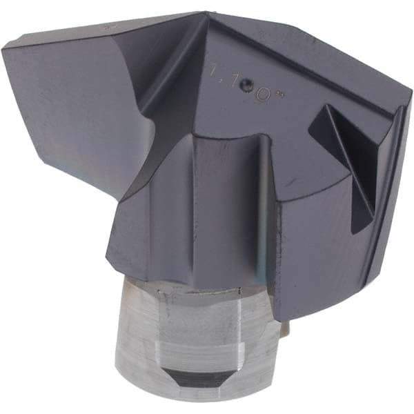 Iscar - Series ICP, 28.19mm Diam Grade IC908 Replaceable Drill Tip - Carbide, TiAlN/TiN Finish, 28 Seat Size - Apex Tool & Supply