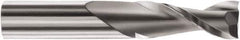 SGS - 1/8" Cutting Diam x 1/2" Length of Cut, 2 Flute, Upcut Spiral Router Bit - Uncoated, Right Hand Cut, Solid Carbide, 2" OAL x 1/4" Shank Diam, Square End - Apex Tool & Supply