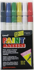 Sharpie - Black, Dark Blue, Gold, Green, Light Blue, Orange, Pink, Red, Silver, Violet, White, Yellow Paint Marker - Fine Tip - Apex Tool & Supply