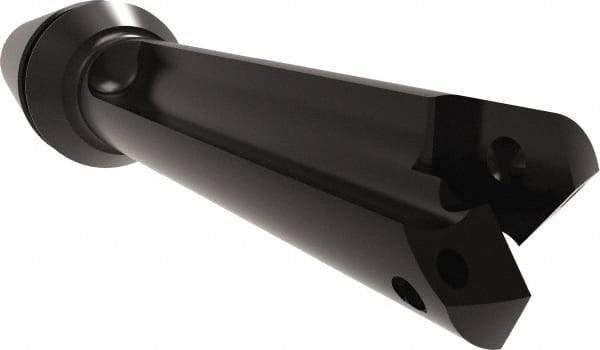 Allied Machine and Engineering - Series Z, 7/16 to 1/2" Diam, ER16 ER Collet, Straight Flute Spade Drill - 1-3/8" Max Depth, 1-29/32" Body Length, 3-5/64" OAL, Short Length, Through Coolant - Apex Tool & Supply