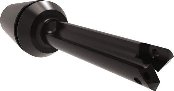 Allied Machine and Engineering - Series Y, 3/8 to 27/64" Diam, ER20 ER Collet, Straight Flute Spade Drill - 1-3/8" Max Depth, 1-29/32" Body Length, 3-15/64" OAL, Short Length, Through Coolant - Apex Tool & Supply