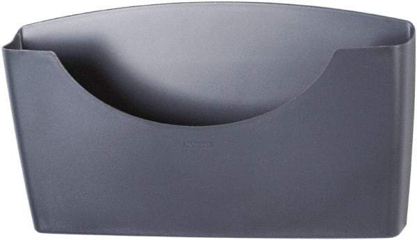 FELLOWES - 14" Wide x 2-1/2" Deep x 7-3/4" High, 1 Compartment, Plastic File Stand - Graphite, 14" Compartment Width x 2-1/2" Compartment Depth x 7-3/4" Compartment Height - Apex Tool & Supply