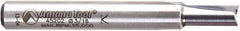 Amana Tool - 3/16" Diam, 1/4" Shank Diam, 7/16" Length of Cut, 2 Flute Straight Plunge Router Bit - 2" Overall Length, Solid Carbide - Apex Tool & Supply