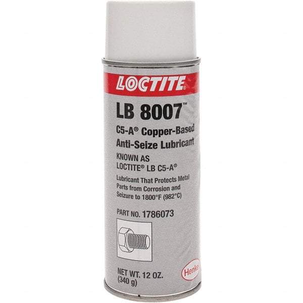 Loctite - 16 oz Aerosol High Temperature Anti-Seize Lubricant - Copper, 1,800°F - Apex Tool & Supply
