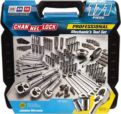 Channellock - 171 Piece 1/4, 3/8, 1/2" Drive Mechanic's Tool Set - Comes with Blow-Molded Case - Apex Tool & Supply