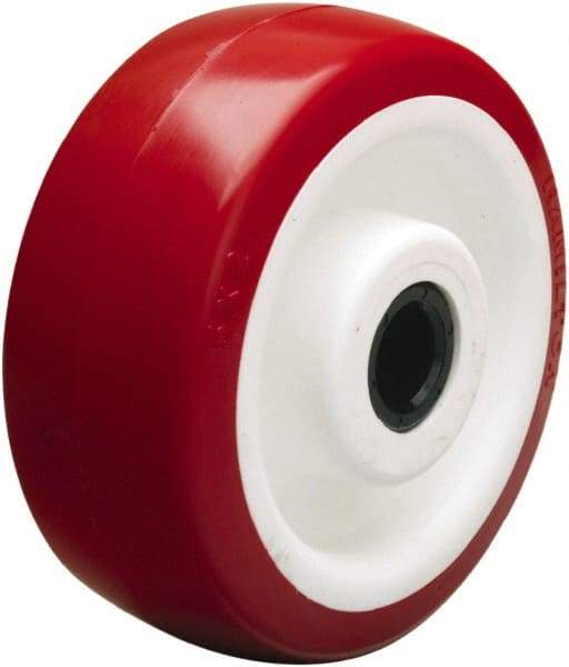 Hamilton - 5 Inch Diameter x 2 Inch Wide, Polyurethane on Polypropylene Caster Wheel - 600 Lb. Capacity, 2-3/16 Inch Hub Length, 5/8 Inch Axle Diameter, Straight Roller Bearing - Apex Tool & Supply