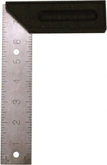 Johnson Level & Tool - 8" Blade Length x 1-1/2" Blade Width, 5-1/8" Base Length x 1-1/2" Base Width Stainless Steel Square - 0.008" Accuracy - Apex Tool & Supply