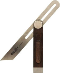 Johnson Level & Tool - 10" Blade Length x 1-1/8" Blade Width, 6-1/2" Base Length x 1-1/8" Base Width Stainless Steel Square - 0.008" Accuracy, Beveled Edge - Apex Tool & Supply