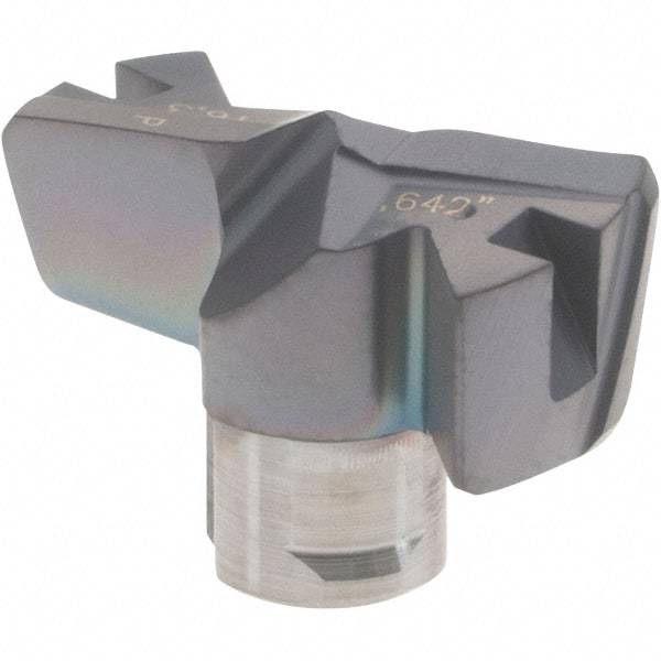 Iscar - Series FCP, 16.31mm Diam Grade IC908 Replaceable Drill Tip - Carbide, TiAlN/TiN Finish, 16 Seat Size - Apex Tool & Supply