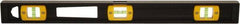 Johnson Level & Tool - 72" Long 5 Vial I-Beam Level - Aluminum, Black, 3 Plumb & 2 Level Vials - Apex Tool & Supply