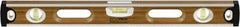 Johnson Level & Tool - 48" Long 3 Vial Box Beam Level - Wood, Natural, 2 Plumb & 1 Level Vials - Apex Tool & Supply