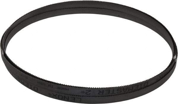 Lenox - 10 to 14 TPI, 13' 3" Long x 1/2" Wide x 0.025" Thick, Welded Band Saw Blade - Bi-Metal, Toothed Edge, Modified Raker Tooth Set, Flexible Back, Contour Cutting - Apex Tool & Supply