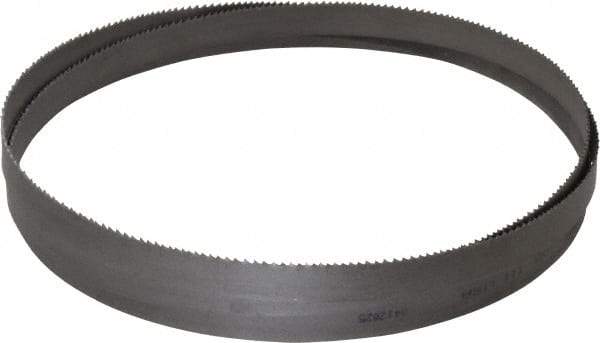 Lenox - 10 to 14 TPI, 5' 4-1/4" Long x 1/2" Wide x 0.025" Thick, Welded Band Saw Blade - Bi-Metal, Toothed Edge, Raker Tooth Set, Flexible Back, Contour Cutting - Apex Tool & Supply