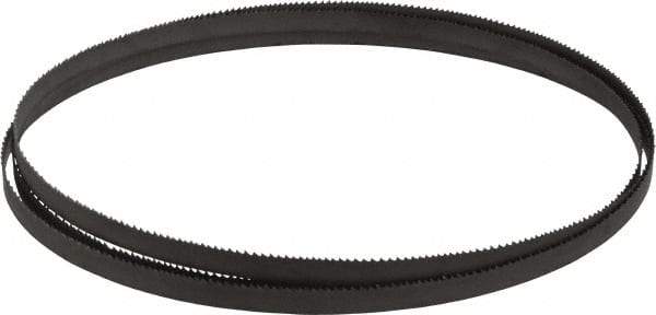 Lenox - 10 to 14 TPI, 6' 8" Long x 3/8" Wide x 0.025" Thick, Welded Band Saw Blade - Bi-Metal, Toothed Edge, Modified Raker Tooth Set, Flexible Back, Contour Cutting - Apex Tool & Supply