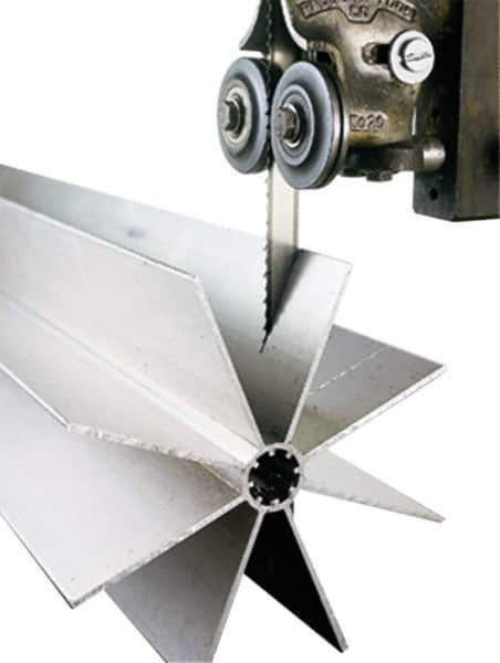 Lenox - 6 TPI, 6' 8" Long x 1/4" Wide x 0.025" Thick, Welded Band Saw Blade - Carbon Steel, Toothed Edge, Raker Tooth Set, Flexible Back, Contour Cutting - Apex Tool & Supply