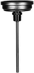Wika - 9 Inch Long Stem, 3 Inch Dial Diameter, Stainless Steel, Back Connected Bi-Metal Thermometer - 10 to 260°C, 1% Accuracy - Apex Tool & Supply