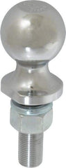 Reese - 1-7/8" Diam, 2-3/8" Shank Length, Hitch Ball - 3/4" Shank Diam, 2,000 Lb Capacity, Chrome Finish - Apex Tool & Supply