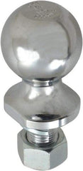 Reese - 1-7/8" Diam, 1-1/2" Shank Length, Hitch Ball - 3/4" Shank Diam, 2,000 Lb Capacity, Chrome Finish - Apex Tool & Supply