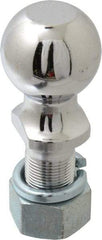 Reese - 2-5/16" Diam, 2-1/2" Shank Length, Hitch Ball - 1-1/4" Shank Diam, 12,000 Lb Capacity, Chrome Finish - Apex Tool & Supply