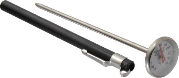 Wika - 25 to 125°F, Bimetal Pocket Thermometer - Stainless Steel - Apex Tool & Supply